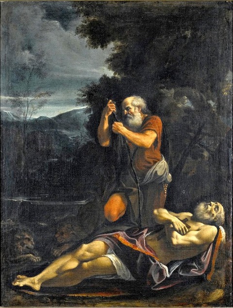 st anthony abbot buryingsaint paul the hermit lorenzo garbieri
