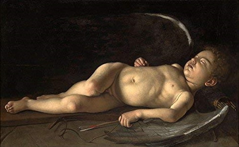 Sleeping Cupid-Caravaggio 1608