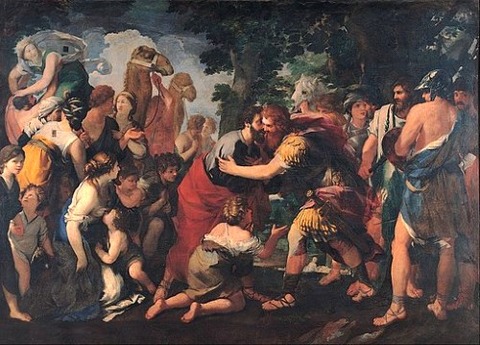 Raffaellino Bottalla - Meeting between Esau and Jacob