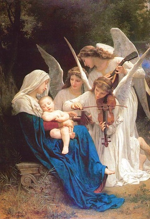 William-Adolphe Bouguereau (1825-1905) Song of the Angels