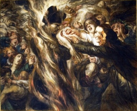 Scene from the Hell Antoine Wiertz 1864