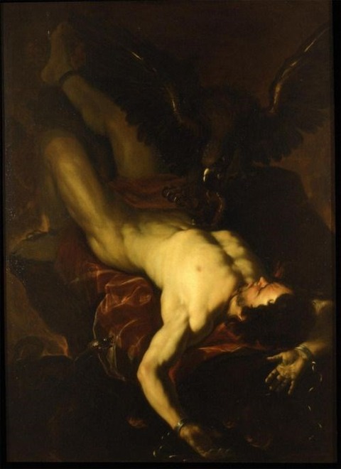 Prometheus Bound, by Luca Giordano (~1660)