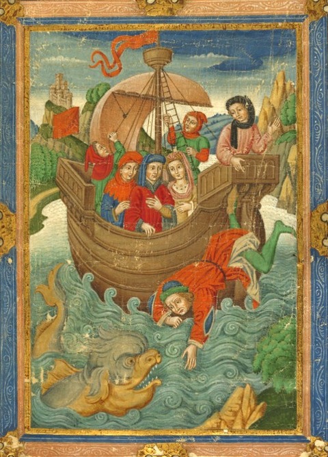 Paris 1900 15th manuscript Jonah and the Whale