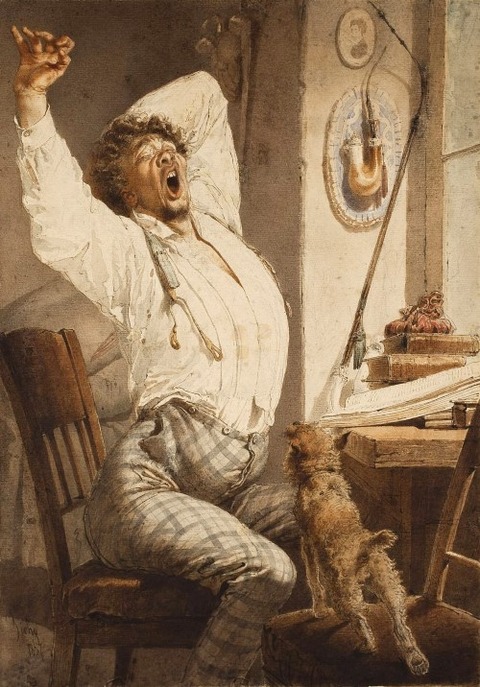 Morning, 1867 by Mihaly Zichy