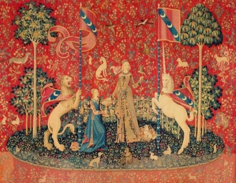 15th Tapestry recreation Taste From Lady with Unicorn Series