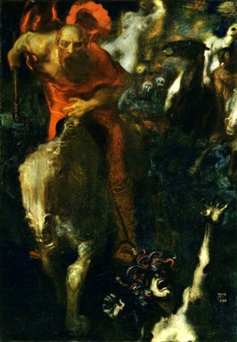 Wild Hunt by Franz von Stuck, 1899