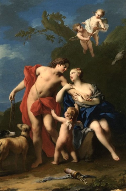 Jacopo Amigoni, Venus and Adonis 1740