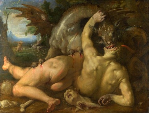 Jupiter and Antiope de Hendrik Goltzius (1612)