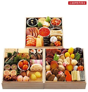 2022伊勢丹三越和風3位京料理 美濃吉 和風おせち三段
