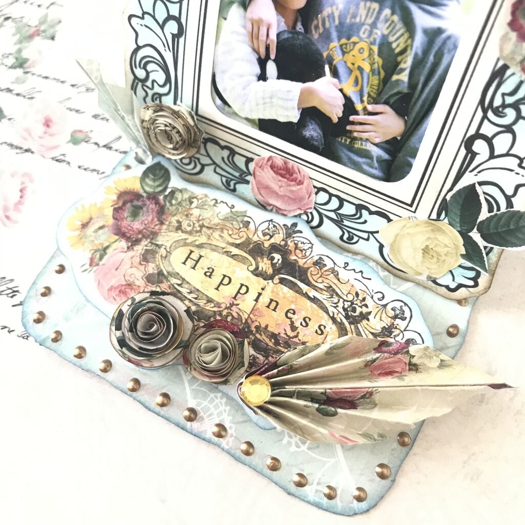 新作コレクションの折り紙でミニフォトフレームを可愛くアレンジ メモリープレイスblog