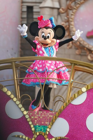 【ファン必見！】ミニーマウス 光り輝くミニーマウスデザイン！東京ディズニーランド ファン