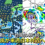 台風11号は日本の南に熱帯低気圧と共に存在！次の台風も北上か