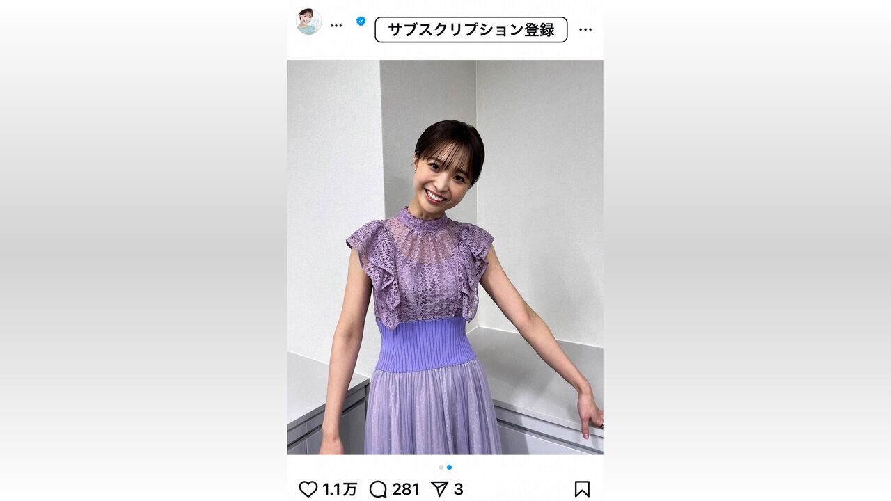 「最近、顔がこけた」渡邊渚さんのリアルな心境とシースルーワンピース