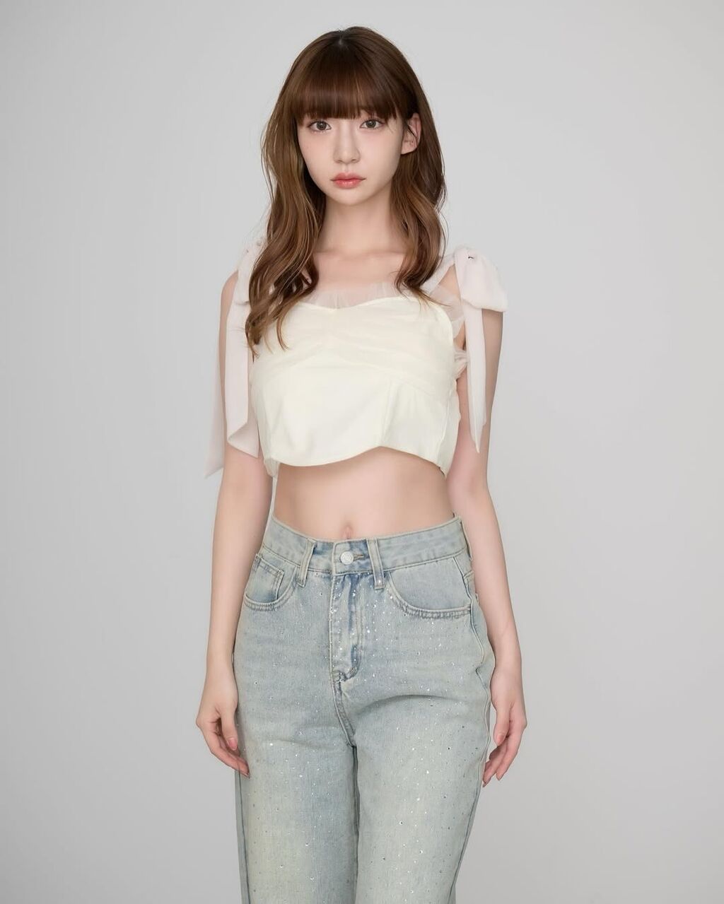 妊娠中のアイドル、ほっそーー！！キャミソール姿が衝撃すぎる！！