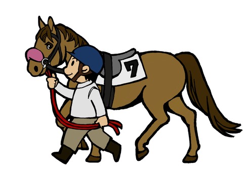 イラスト　競馬