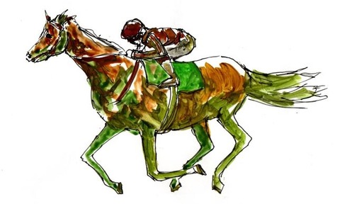 イラスト 競馬7