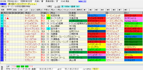 アイビスSD2019結果