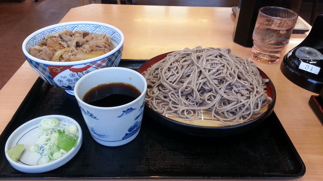 初）そば処吉野家/463号線BP和ヶ原店 ＠所沢 【牛丼とそばのセット