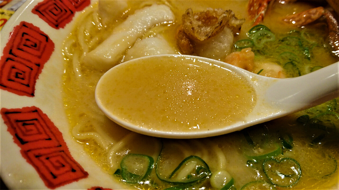 麺のすゝめ メンノススメ バーミヤン 玉川上水店 東大和 限定 海鮮4種濃厚渡り蟹ラーメン