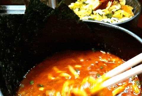 大山家 麺上げ