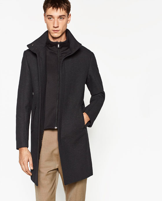 Zara ザラ のコート 秋 冬 メンズファストファッションナビ