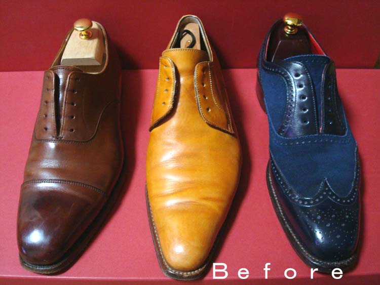 無料靴磨き 色変えについて メンズヨシワラの店舗日記