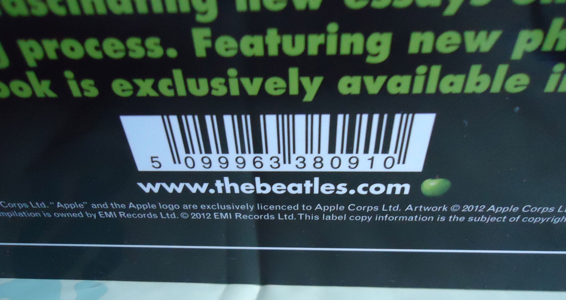 THE BEATLES STEREO BOX SET(180G 16LP/EU EMI盤) : マーメイド号の紙 