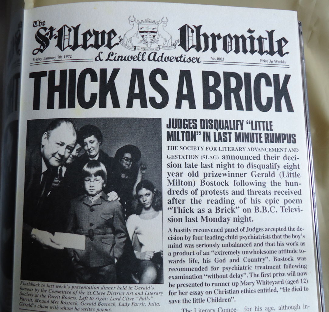 ★送無！Thick As a Brick: 40th Anniversary Jethro Tull Thick as a Brick 40th Anniversary Special