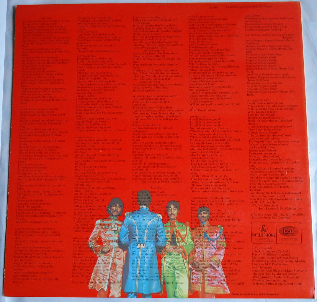 本日の中古盤 THE BEATLES/SGT. PEPPER'S LONELY HEARTS CLUB BAND