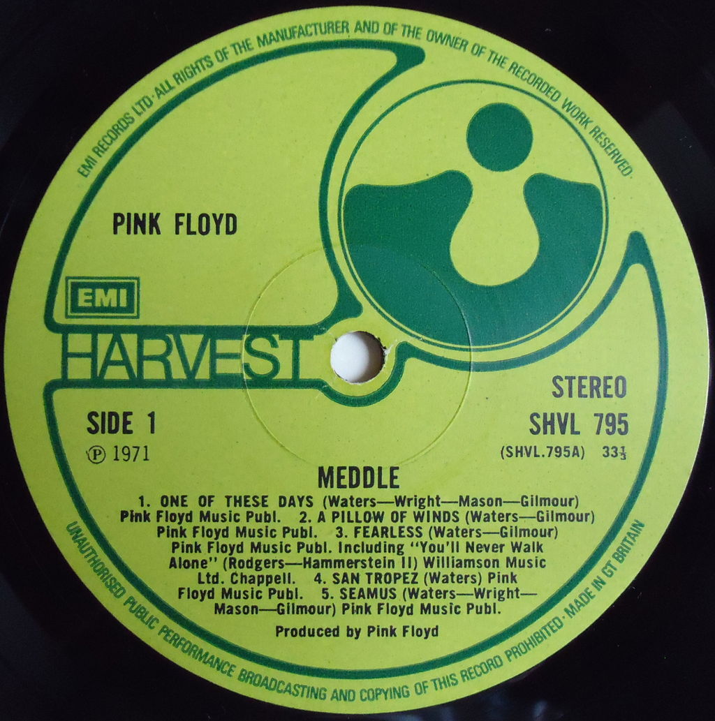 本日の中古盤 PINK FLOYD/MEDDLE : マーメイド号の紙ジャケだけじゃ