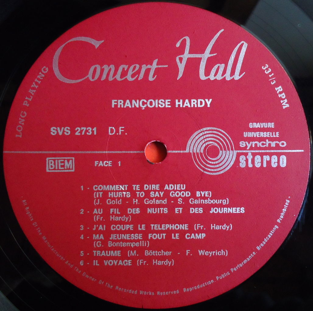 仏オリジナル盤　Françoise Hardy レコード アナログ レア 本日の中古盤 FRANCOISE HARDY/FRANCOISE : マーメイド号の紙
