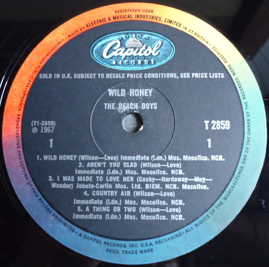 本日の中古盤 THE BEACH BOYS/WILD HONEY : マーメイド号の紙ジャケ