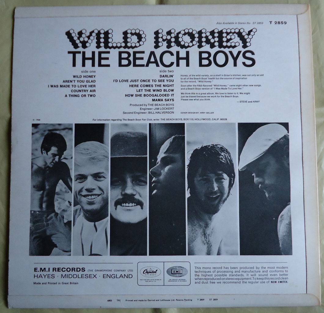 本日の中古盤 THE BEACH BOYS/WILD HONEY : マーメイド号の紙ジャケ