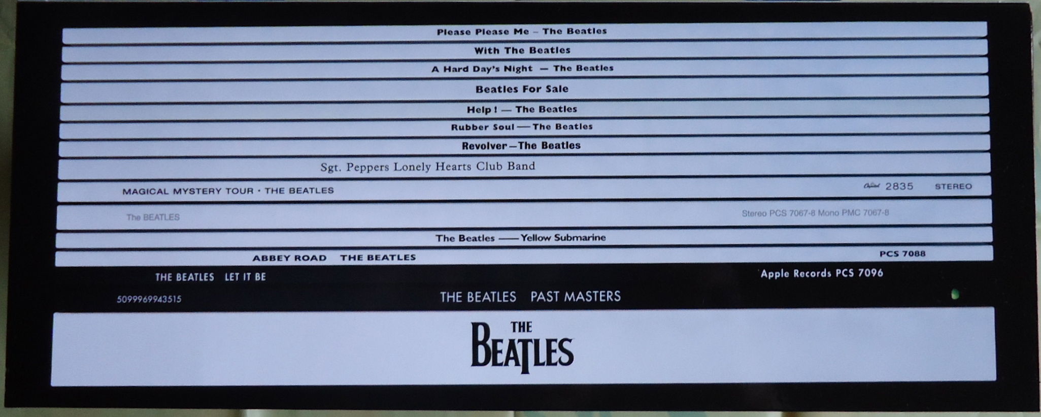 THE BEATLES STEREO BOX SET(180G 16LP/EU EMI盤) : マーメイド号の紙