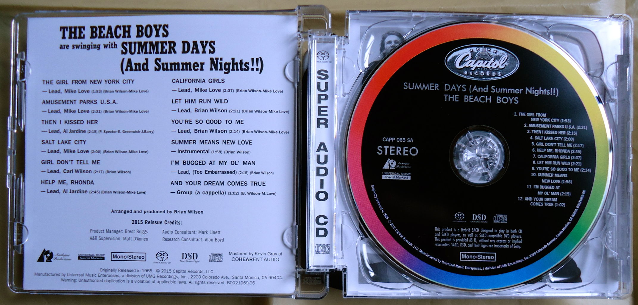 THE BEACH BOYS/SUMMER DAYS(And Summer Nights!!) HYBRID SACD