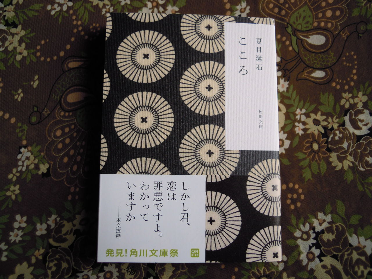本のこと こころ 夏目漱石 本を閉じて猫を追いかける