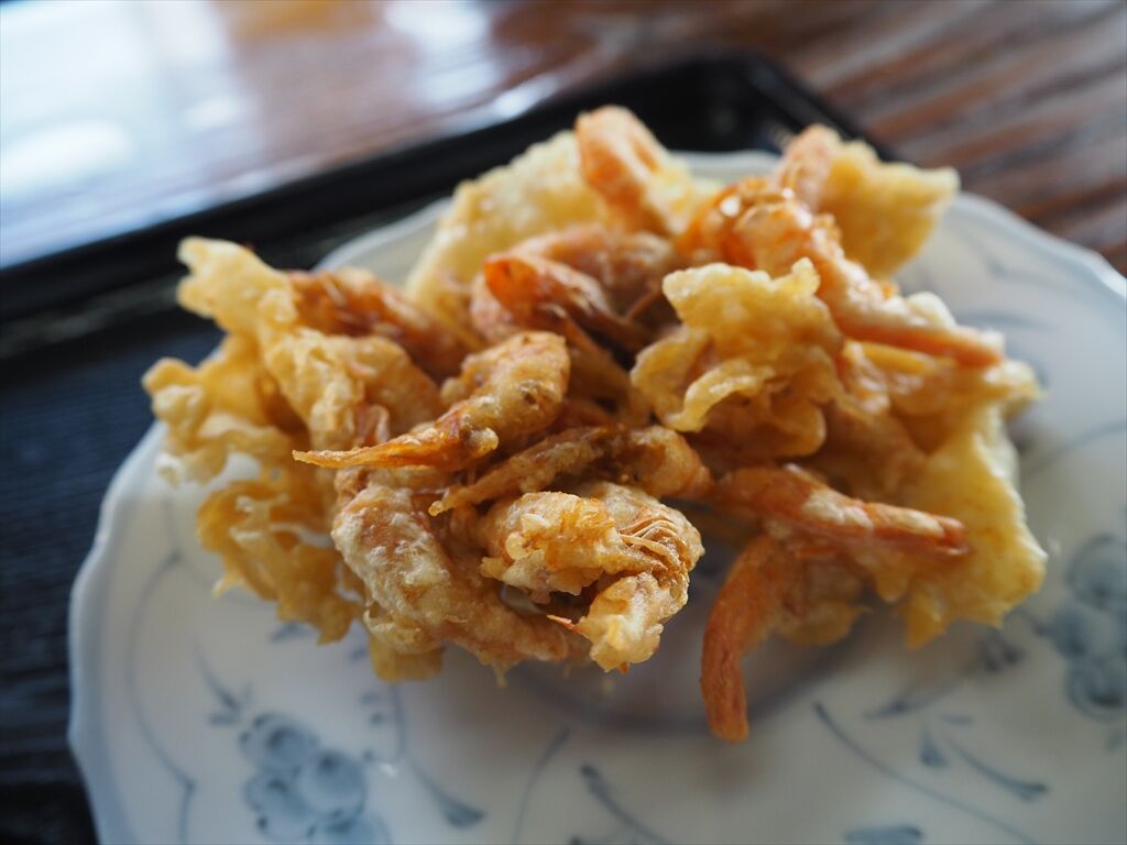 坂出山下うどん 2回目 かけうどん えびのかき揚げ 惰性的にうどん巡礼中 A