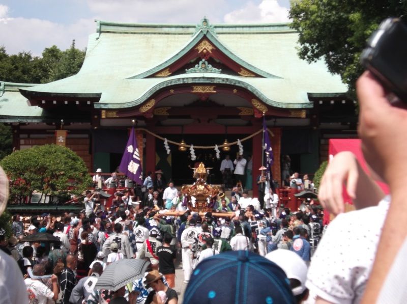 亀戸天神祭りにて 14年8月24日 惰性的にうどん巡礼中 A 亀戸天神祭りにて 14年8月24日 惰性的にうどん巡礼中 A