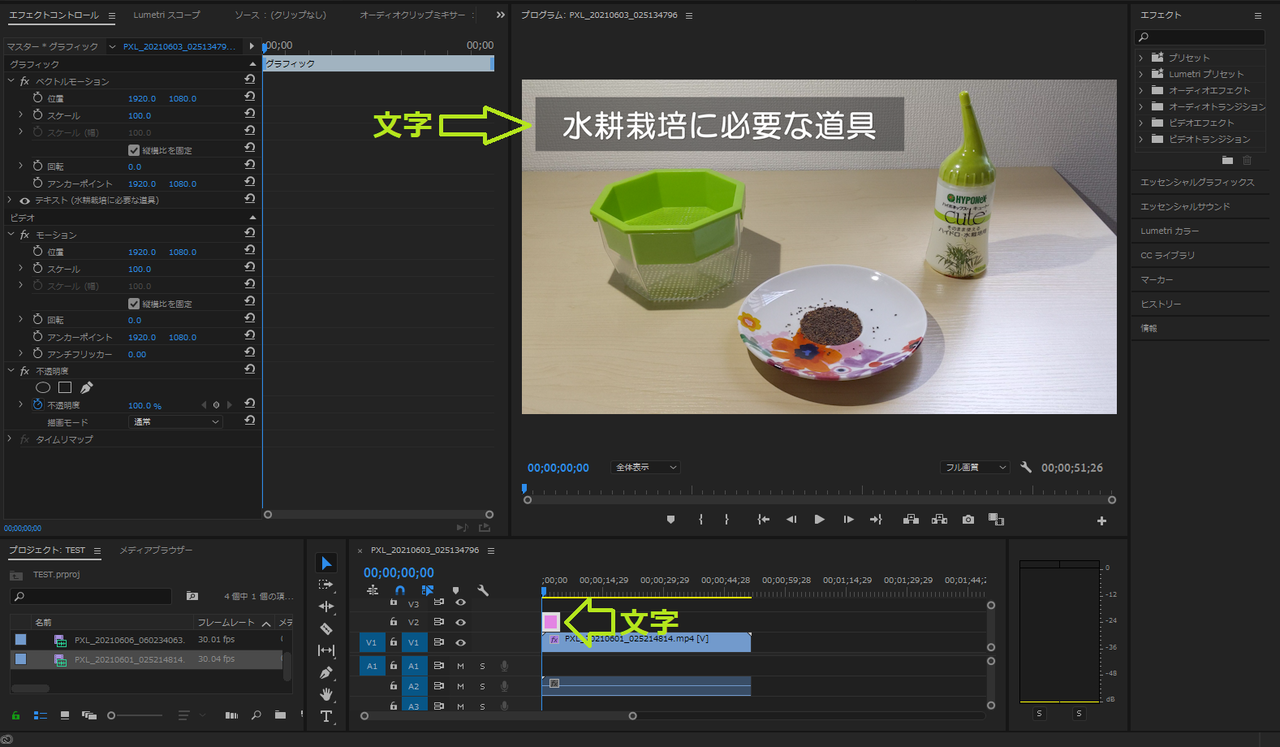 Adobe Premiere Proで文字を左から右へ徐々に表示させる方法 気まぐれしょうちゃんの備忘録