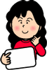 メタボリックシンドロームの診断基準を読む女性