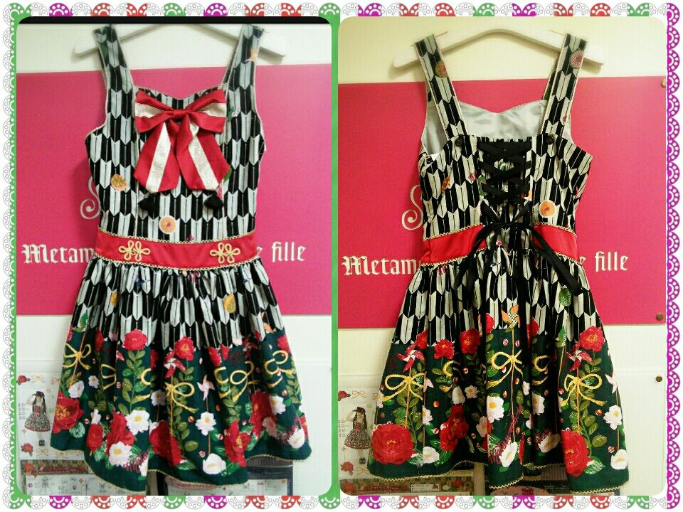 Metamorphose ハイカラ小町 タックJSK 黒系 メタモ ハイカラ小町タック