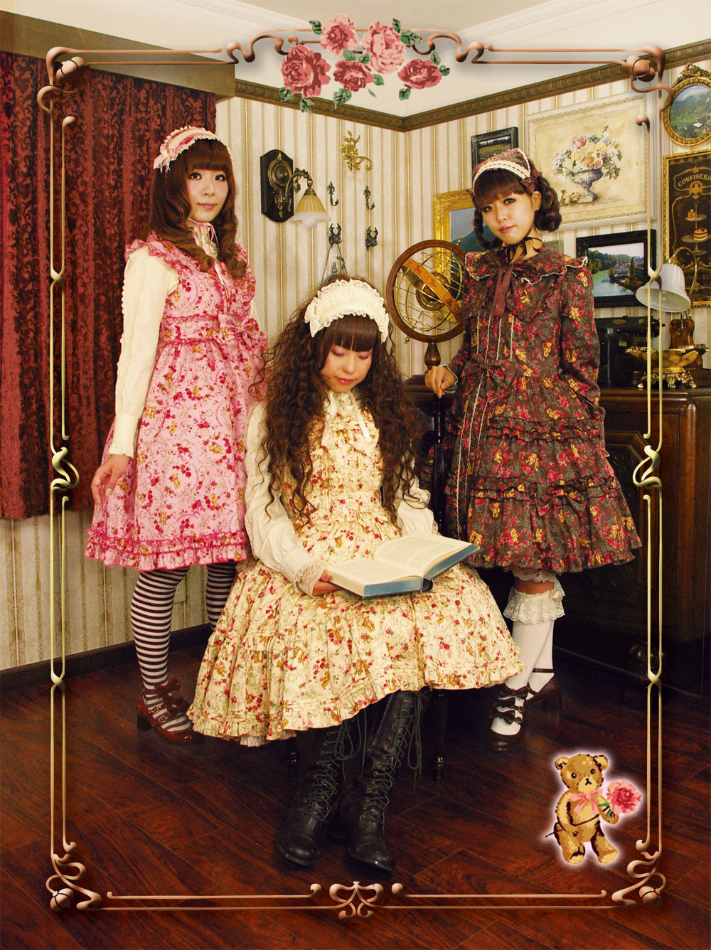 メタモルフォーゼタンドゥフィーユ ガーデニングくまちゃんフリルスカート メタモルフォーゼタンドゥフィーユ ガーデニングくまちゃん