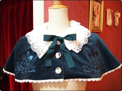 メタモルフォーゼ別珍ケープ