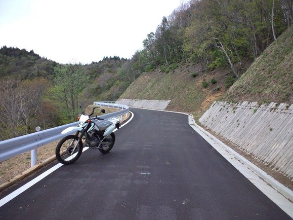 伊自良林道バイク