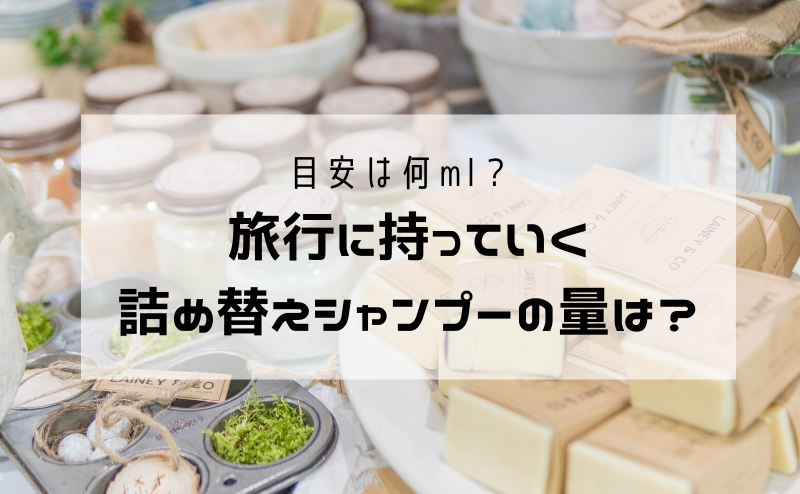 目安は何ml 旅行に持っていく詰め替えシャンプーの量は めめめとりっぷ