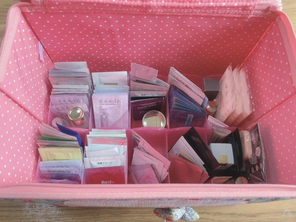 簡単 ズボラ女のコスメ スキンケアサンプル収納 めめめとりっぷ