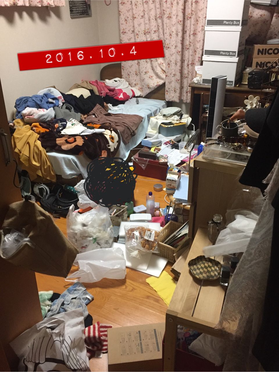 汚部屋全体像 公開 汚部屋脱出の備忘録 ときめく生活を目指して