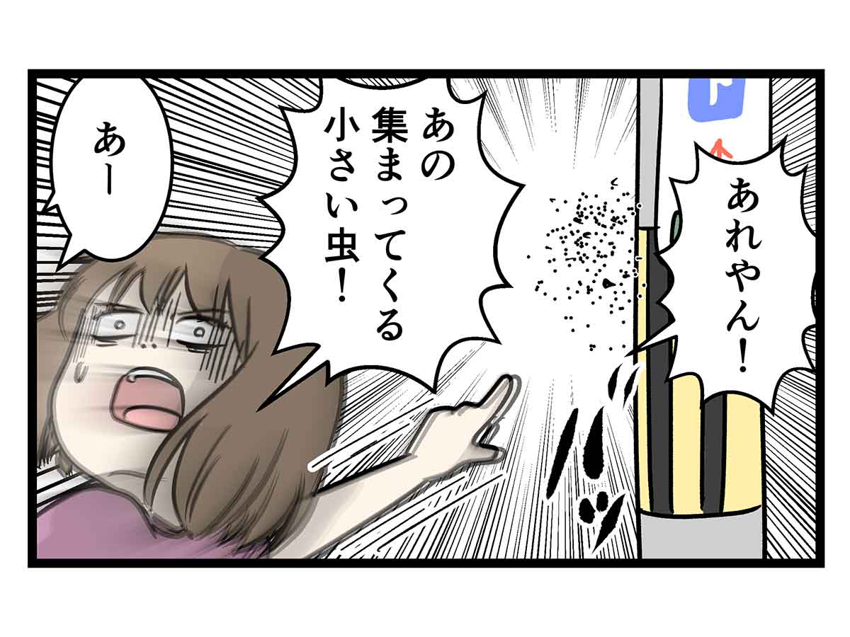 頭の上に集まってくる小さい虫の集団 の呼び方ってどうなってんの コミックエッセイ えむふじんがあらわれた 記事コメント 1 Powered By ライブドアブログ