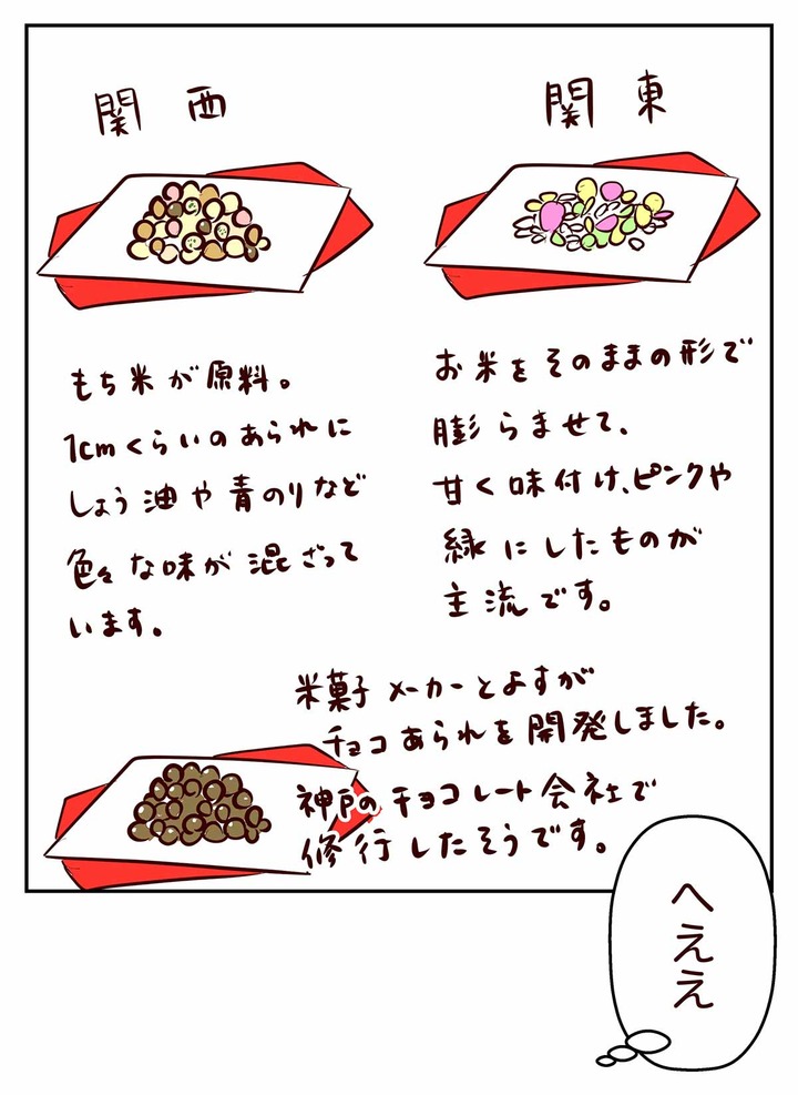 え？関東にはチョコレートのひなあられが無い・・・！？