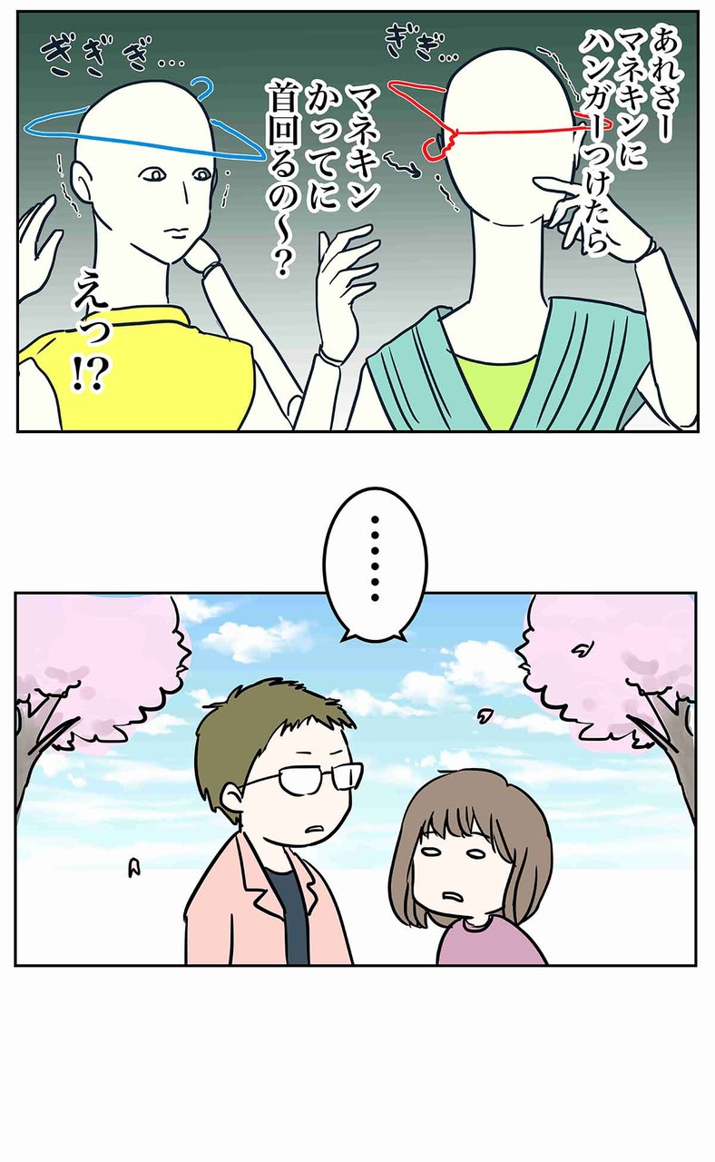 頭 ハンガー 回る